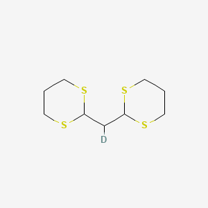 molecular formula C9H16S4 B13819670 bis-(1,3-Dithian-2-yl)methane-d 