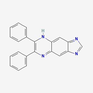 molecular formula C21H14N4 B13819695 6,7-diphenyl-1H-imidazo[4,5-g]quinoxaline CAS No. 229182-53-0