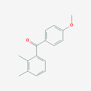 molecular formula C16H16O2 B138197 2,3-Dimethyl-4'-methoxybenzophenone CAS No. 134994-51-7