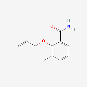molecular formula C11H13NO2 B13819707 2-Allyloxy-3-methylbenzamide CAS No. 304-03-0