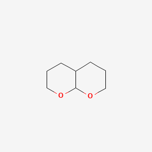 molecular formula C8H14O2 B13819777 Hexahydro-2H,7H-pyrano[2,3-b]pyran CAS No. 38737-53-0