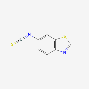 molecular formula C8H4N2S2 B13819919 Benzothiazole, 6-isothiocyanato- 