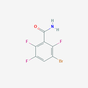 molecular formula C7H3BrF3NO B1381992 3-Bromo-2,5,6-trifluorobenzamide CAS No. 1506289-36-6