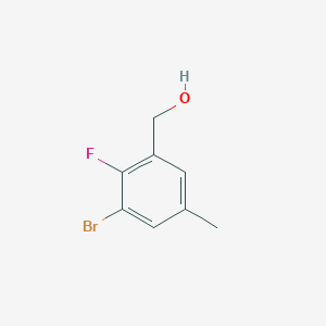 molecular formula C8H8BrFO B1381993 (3-Bromo-2-fluoro-5-methylphenyl)methanol CAS No. 307975-05-9