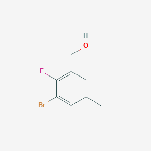 molecular formula C8H8BrFO B1381993 3-Bromo-2-fluoro-5-methylbenzyl alcohol CAS No. 307975-05-9
