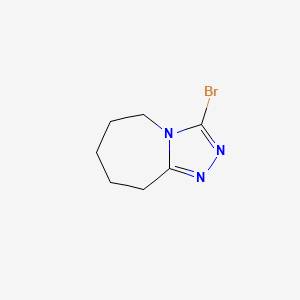 molecular formula C7H10BrN3 B1381998 3-bromo-5H,6H,7H,8H,9H-[1,2,4]triazolo[4,3-a]azepine CAS No. 1379357-77-3