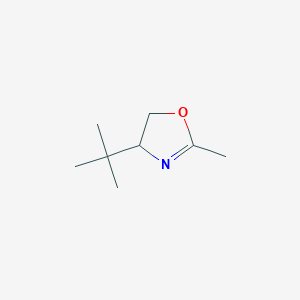 molecular formula C8H15NO B138200 (4R)-4-tert-butyl-2-methyl-2-oxazoline CAS No. 137542-74-6