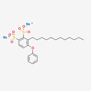 molecular formula C24H32Na2O7S2 B13820017 Sodium dodecyl diphenyl ether disalfonate 