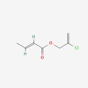 molecular formula C7H9ClO2 B13820032 2-Chloroallyl crotonate CAS No. 44912-54-1