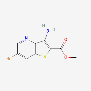 molecular formula C9H7BrN2O2S B1382005 Methyl 3-amino-6-bromothieno[3,2-b]pyridine-2-carboxylate CAS No. 1206907-38-1