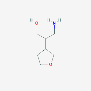 B1382006 3-Amino-2-(oxolan-3-yl)propan-1-ol CAS No. 1782591-62-1