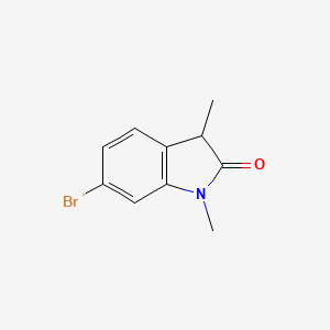 molecular formula C10H10BrNO B1382012 6-Bromo-1,3-dimethylindolin-2-one CAS No. 1555987-99-9