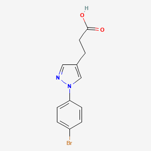 3-(1-(4-Bromophenyl)-1H-pyrazol-4-yl)propanoic acid