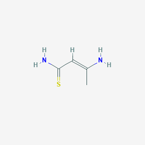 molecular formula C4H8N2S B13820242 2-Butenethioamide,3-amino- 