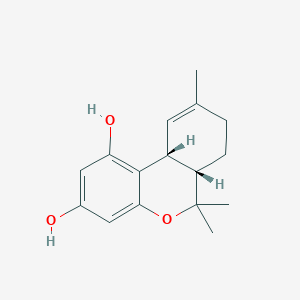 molecular formula C16H20O3 B13820266 cis-6A,7,8,10A-Tetrahydro-6,6,9-trimethyl-6H-dibenzo[B,D]pyran-1,3-diol 