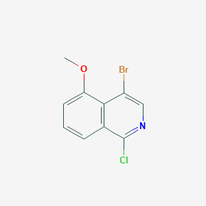 molecular formula C10H7BrClNO B1382030 4-Bromo-1-chloro-5-methoxyisoquinoline CAS No. 1784639-12-8