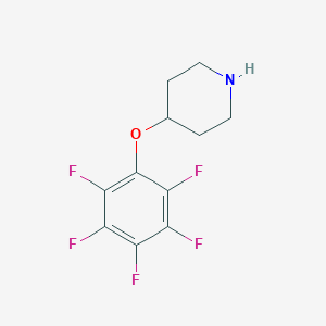 molecular formula C11H10F5NO B138204 4-(2,3,4,5,6-Pentafluorophenoxy)piperidine CAS No. 126120-37-4