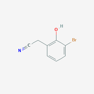 molecular formula C8H6BrNO B1382046 2-(3-Bromo-2-hydroxyphenyl)acetonitrile CAS No. 1261673-16-8