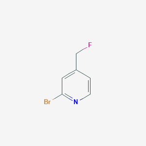 molecular formula C6H5BrFN B1382051 2-Bromo-4-(fluoromethyl)pyridine CAS No. 1217503-16-6