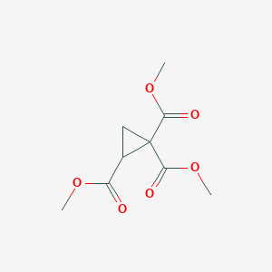 molecular formula C9H12O6 B13820561 Trimethyl cyclopropane-1,1,2-tricarboxylate CAS No. 22650-26-6