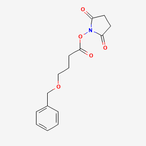molecular formula C15H17NO5 B1382059 Butanoic acid, 4-(phenylmethoxy)-, 2,5-dioxo-1-pyrrolidinyl ester CAS No. 183946-69-2