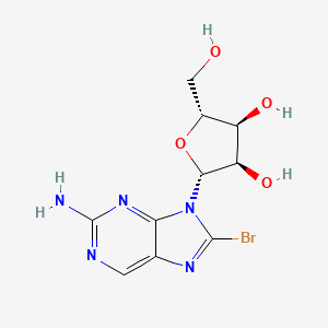 molecular formula C10H12BrN5O4 B1382075 2-氨基-8-溴嘌呤核糖苷 CAS No. 3001-47-6