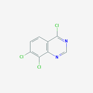 molecular formula C8H3Cl3N2 B1382083 4,7,8-Trichloroquinazoline CAS No. 1027775-18-3