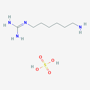 molecular formula C7H20N4O4S B1382089 Aminohexylguanidine sulfate CAS No. 1401846-54-5