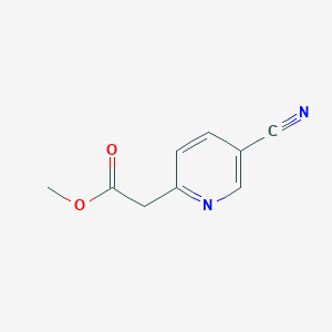 molecular formula C9H8N2O2 B1382092 Methyl 2-(5-cyanopyridin-2-yl)acetate CAS No. 1256793-78-8