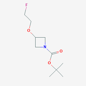 molecular formula C10H18FNO3 B1382096 tert-Butyl 3-(2-fluoroethoxy)azetidine-1-carboxylate CAS No. 1344700-63-5