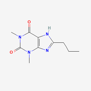 molecular formula C10H14N4O2 B13820989 8-Propyltheophylline CAS No. 2850-41-1