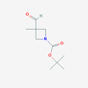 molecular formula C10H17NO3 B1382105 Tert-butyl 3-formyl-3-methylazetidine-1-carboxylate CAS No. 1205748-94-2