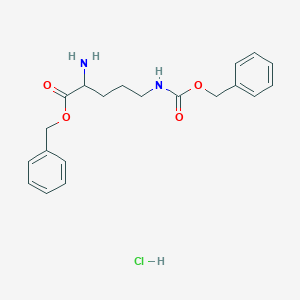 molecular formula C20H25ClN2O4 B13821057 Benzyl 2-amino-5-(phenylmethoxycarbonylamino)pentanoate;hydrochloride 