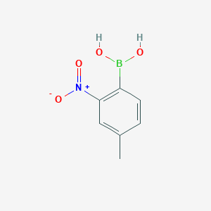 molecular formula C7H8BNO4 B138212 (4-Methyl-2-nitrophenyl)boronic acid CAS No. 143697-03-4