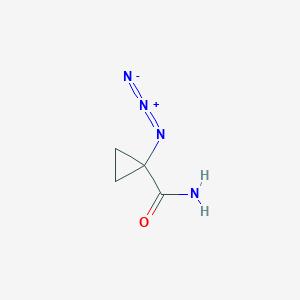 molecular formula C4H6N4O B1382125 1-Azidocyclopropane-1-carboxamide CAS No. 1333426-89-3