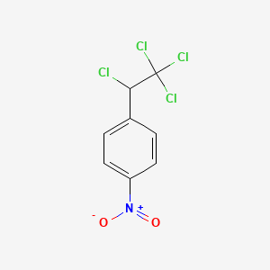 molecular formula C8H5Cl4NO2 B13821275 1-Nitro-4-(1,2,2,2-tetrachloroethyl)benzene CAS No. 4714-32-3