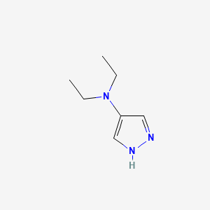 molecular formula C7H13N3 B13821287 Pyrazole, 4-(diethylamino)- CAS No. 28465-91-0