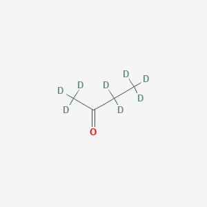 molecular formula C4H8O B1382133 2-Butanone-1,1,1,3,3,4,4,4-d8(9CI) CAS No. 350820-09-6