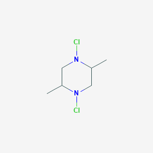 molecular formula C6H12Cl2N2 B13821404 Piperazine, 1,4-dichloro-2,5-dimethyl-(6CI,7CI,8CI,9CI) 