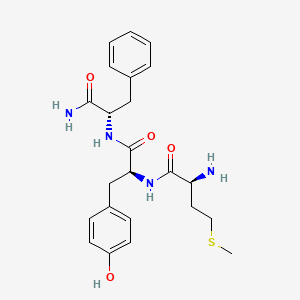 molecular formula C23H30N4O4S B13821449 Met-tyr-phe amide 
