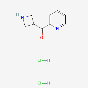 molecular formula C9H12Cl2N2O B1382150 Azetidin-3-yl(pyridin-2-yl)methanone dihydrochloride CAS No. 2095410-16-3