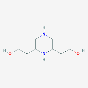 molecular formula C8H18N2O2 B13821531 2,6-Piperazinediethanol CAS No. 3540-43-0