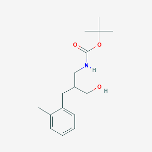 tert-butyl N-{3-hydroxy-2-[(2-methylphenyl)methyl]propyl}carbamate