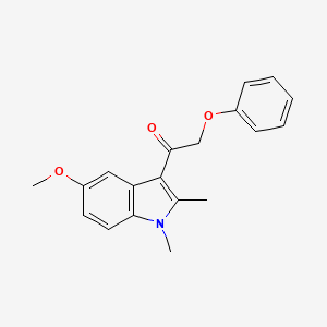 molecular formula C19H19NO3 B13821636 1-(5-methoxy-1,2-dimethyl-1H-indol-3-yl)-2-phenoxyethanone 
