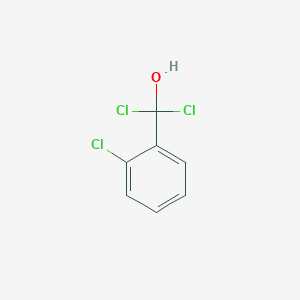 molecular formula C7H5Cl3O B13821670 Dichloro-(2-chlorophenyl)methanol 