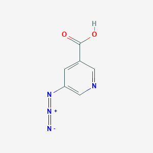 molecular formula C6H4N4O2 B1382169 5-Azidopyridine-3-carboxylic acid CAS No. 1254929-20-8