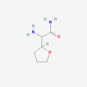 2-Amino-2-(oxolan-2-yl)acetamide