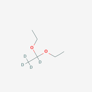 molecular formula C6H14O2 B13821729 Acetaldehyde-D4 diethyl acetal 