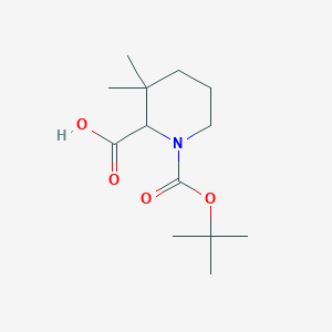 1-[(Tert-butoxy)carbonyl]-3,3-dimethylpiperidine-2-carboxylic acid