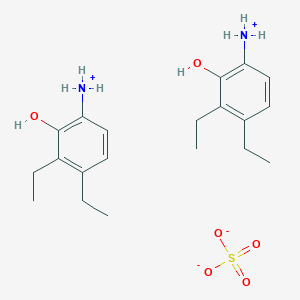 molecular formula C20H32N2O6S B13821835 Bis[(diethylhydroxyphenyl)ammonium]sulfate 